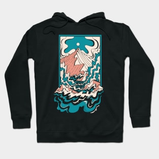 Waves to the mountains Hoodie